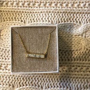 Pura Vida Howlite Bar Necklace